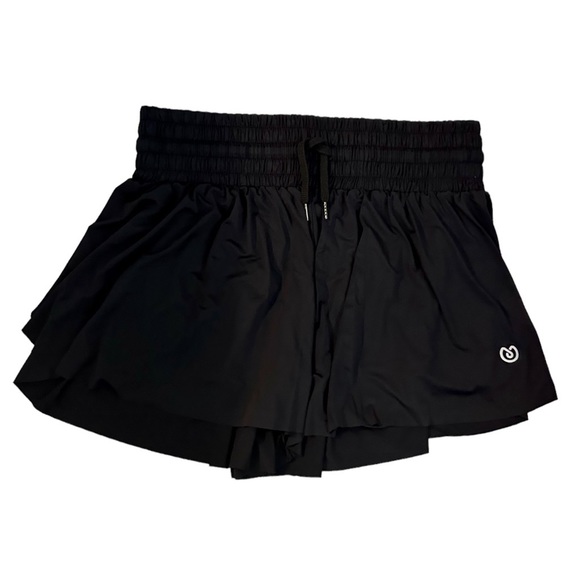 NWOT Women's High Waist Drawstring Athletic Butterfly Short - Picture 5 of 11